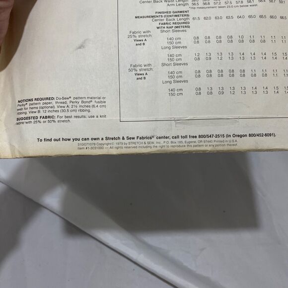 1979 Stretch and Sew T-Shirts Design Patterns by Ann Person - Picture 9 of 9